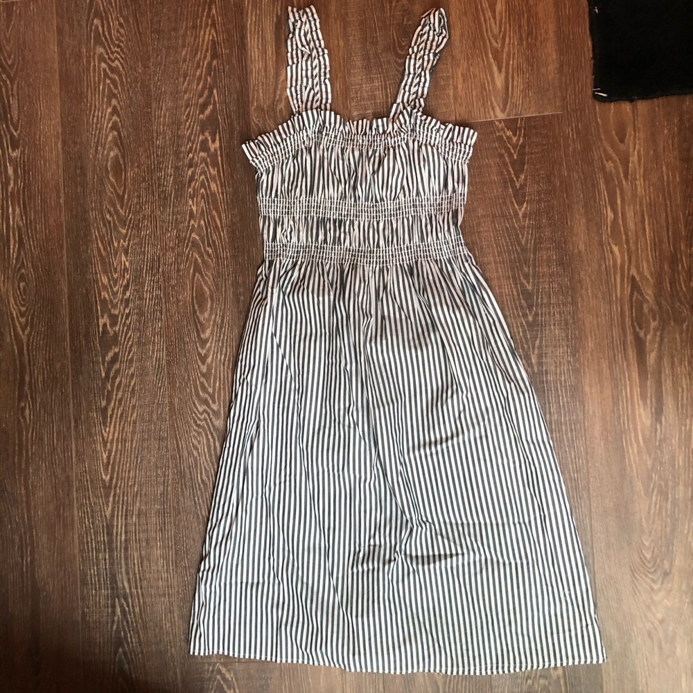 Who What Wear plus size striped dress